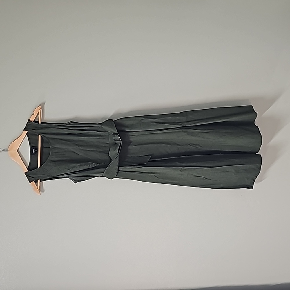 Olive green dress